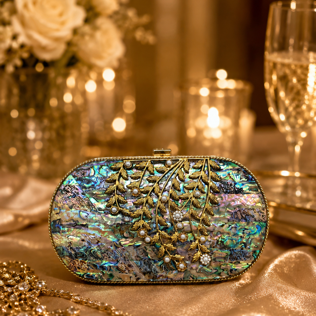 Ocean Pearl Clutch